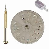 LIGHTONE Nail Piercing Tool, Nail Piercing Charms Dangle and Nail Jewelry Rings, Nail Art Tools for...