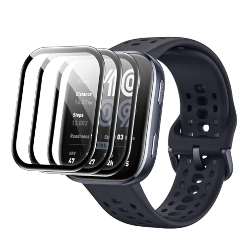 Suttkue Compatible for Amazfit Bip 6 screen protector Anti-Scratch 3D Full Screen Coverage flim Case Friendly HD Ultra 3 PACK