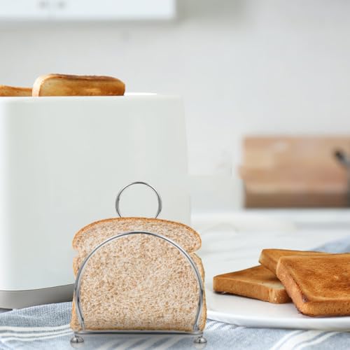 Soporte para rebanadas de pan y tostadas en acero inoxidable resistente 5