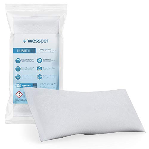 5X Luftentfeuchter Nachfüllbeutel - Granulat im 500g – verhindert Schimmel, Moder, üble Gerüche, Stockflecken – Raum-Entfeuchter