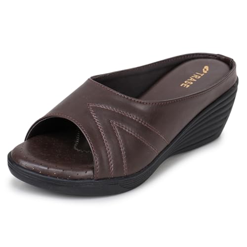 Image of TRASE Wedges for Women | Stylish Sandals for Woman | 2 Inch Wedge Heel Footwear | Ladies Office Wear