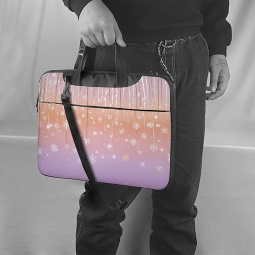 Maletín para laptop impermeable 14 pulgadas morado miniatura 2