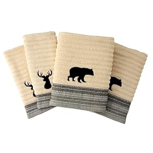 SKL Home Aspen Lodge 2 Bath 2 Hand Towel Set Wheat