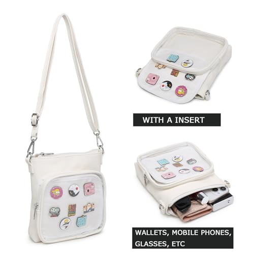 Image of Mini Ita Crossbody Purse, Pin Display Small Shoulder Bag For Anime