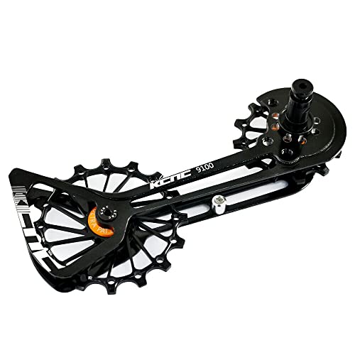KCNC Road Oversized Pulley CageFor Dura-Ace/Ultegra R8000/R9100,BK, SK2260, Black, Top 12t & Bottom 16t - Image 4