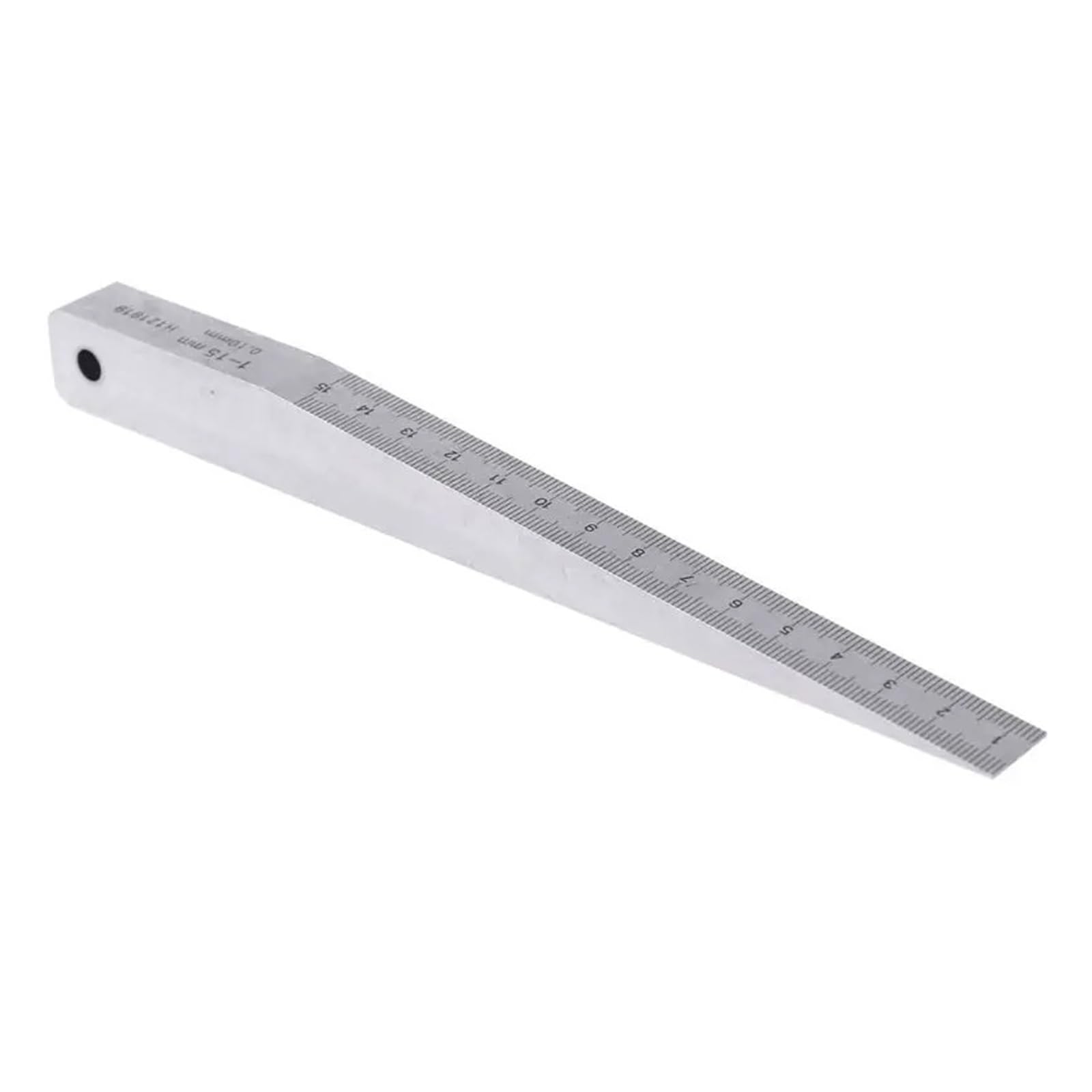 Calibre cónico Calibrador cónico, calibrador de espesores soldadura, herramienta medición agujeros (1-15 mm, 0,5-10,4-6 mm)(0.5-10mm)