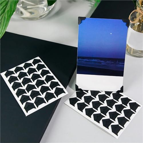 Esquinas autoadhesivas para fotos que protegen imágenes en papel kraft vintage de manualidades 3
