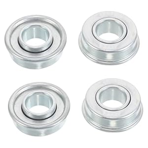 Milisten 4Stücke Rasenmäher Radlager aus Push Selbstfahrende Vorder Hinterradlager Installieren und Langlebig Geeignet für Verschiedene Rasenmäher Modelle