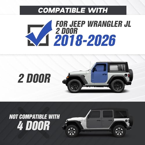 Estribos Jeep Wrangler JL 2 Puertas Acero Resistentes miniatura 2