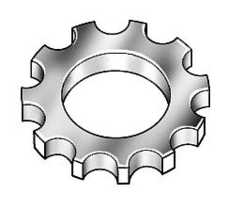 Lock Washer, Bolt #8, Steel, PK100