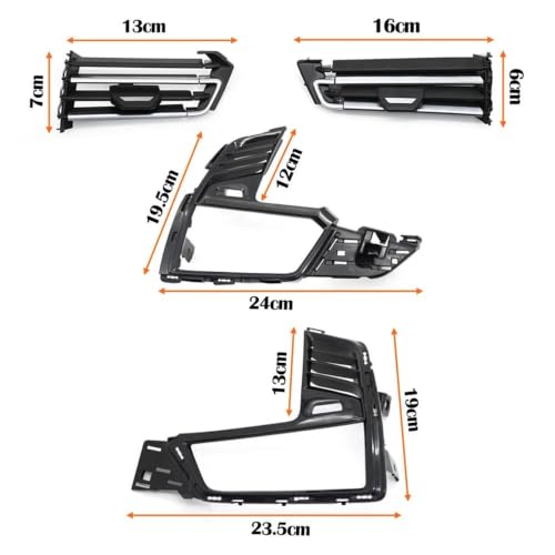 Grille de ventilation aération climatisation tableau de bord BMW X5 X6 - 3