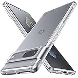 WSKEN Google Pixel 7 Pro 用ケース,[米軍耐衝撃] フロスト半透明 ハードディスク 指紋防止 アンチスクラッチ 黄変防止 薄型 軽量 グーグルピクセル7 プロ カバー（clear/透明)