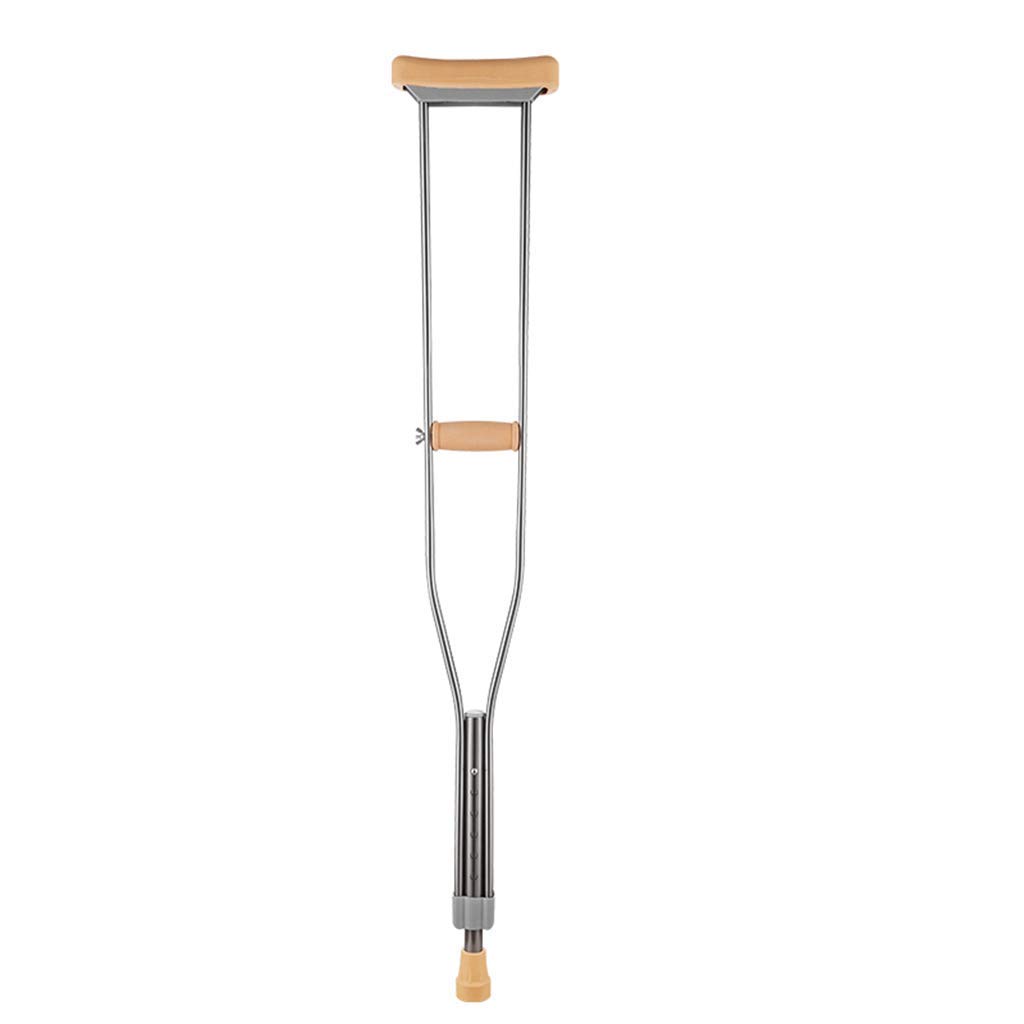 MObyat Andador para Ancianos,Bastón, muletas livianas para Caminar para Adultos con Almohadilla para Las Axilas y empuñadura, Andador Antideslizante de aleación de Aluminio Ajustable en Altura, 2 p