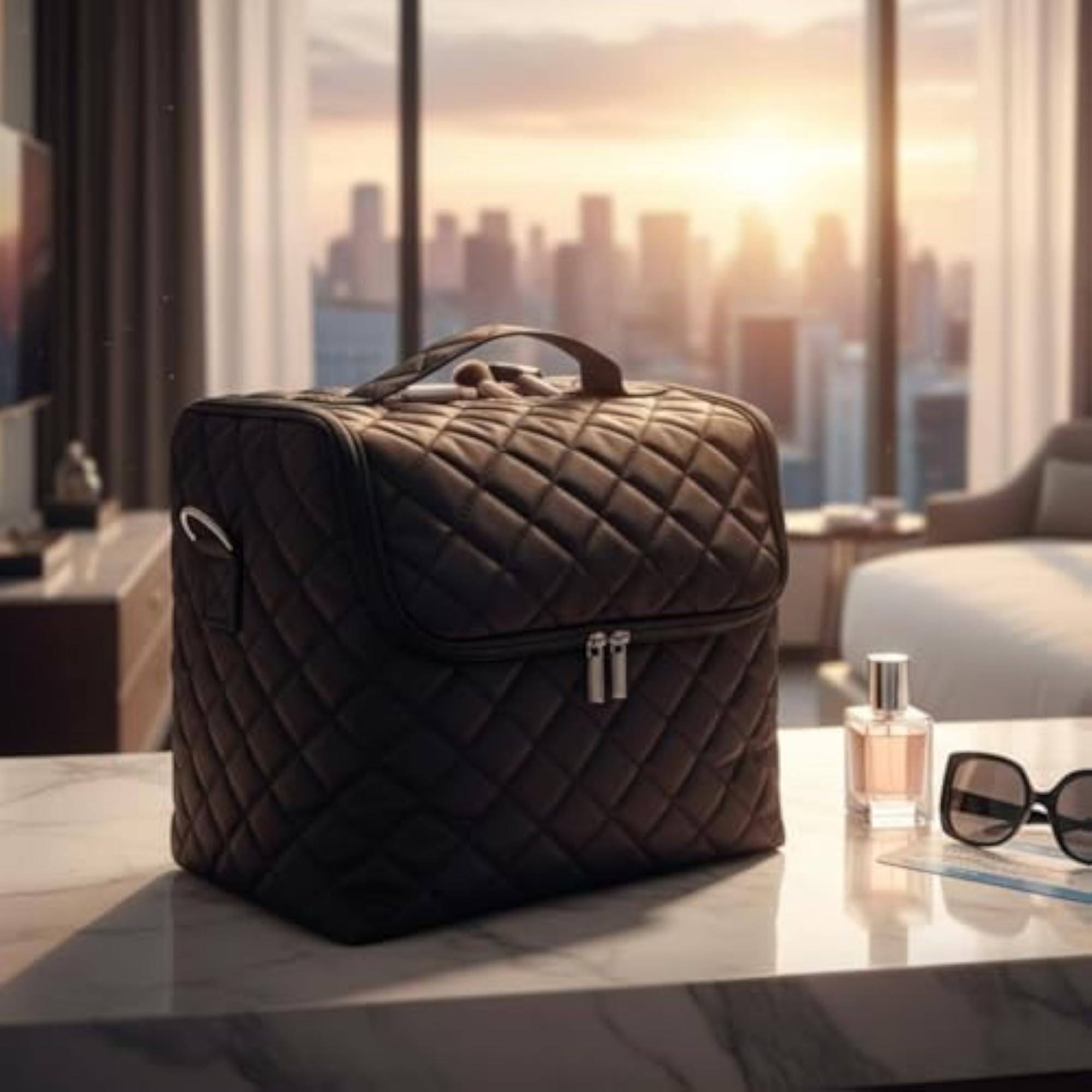 Multi-Layer Design Cosmetic Travel Bag