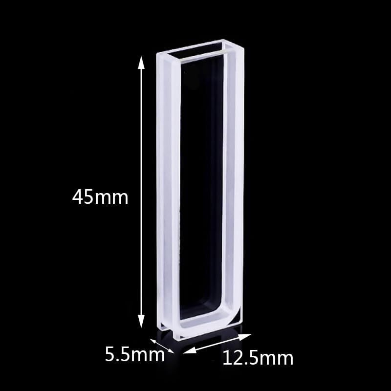 Cuvette al quarzo da 1,05 ml con tappo a vite, percorso 3 mm, cella for spettrofotometro UV-Vis, 200-2500 nm(Frit sintering)