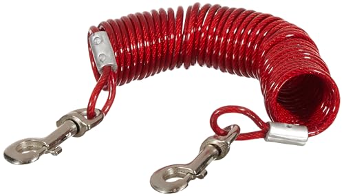 Trixie Coiled Cable Yard Chain, 5 m,Red