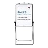 VIZ-PRO Dubbelzijdig magnetisch whiteboard/flipover-ezel, 70x90cm, zwart