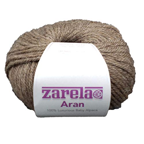 Zarela Aran Super Soft 100% Luxurious Baby Alpaca Yarn (Koala Brown)