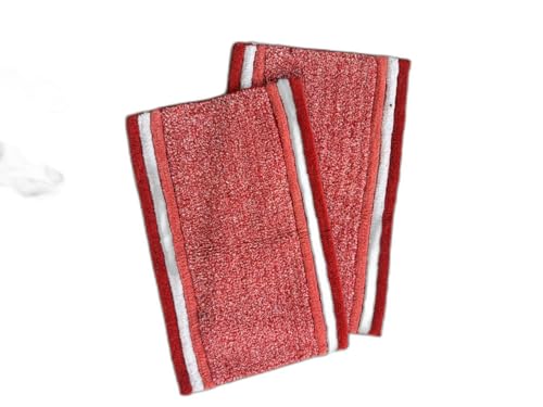 Image of My Home Cotton Door Bath Mat Super Soft Non Slip Mats for Bathroom, Door,Large, Pack of 2 (Orange Luxury)