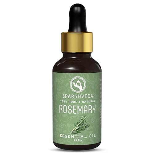 Image of Rosemary Essential Oil (30ML) - 100% Pure & Organic For Hair Growth, Diffuser, Skin, Dandruff & Scalp Nourishment Alps Goodness Rosemary Oil for Hair Regrowth, Face & Aromatherapy