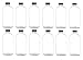 Nakpunar 12 pcs 16 oz Clear Glass Boston Round Bottles with Tamper Evident Cap (12, 16 oz)