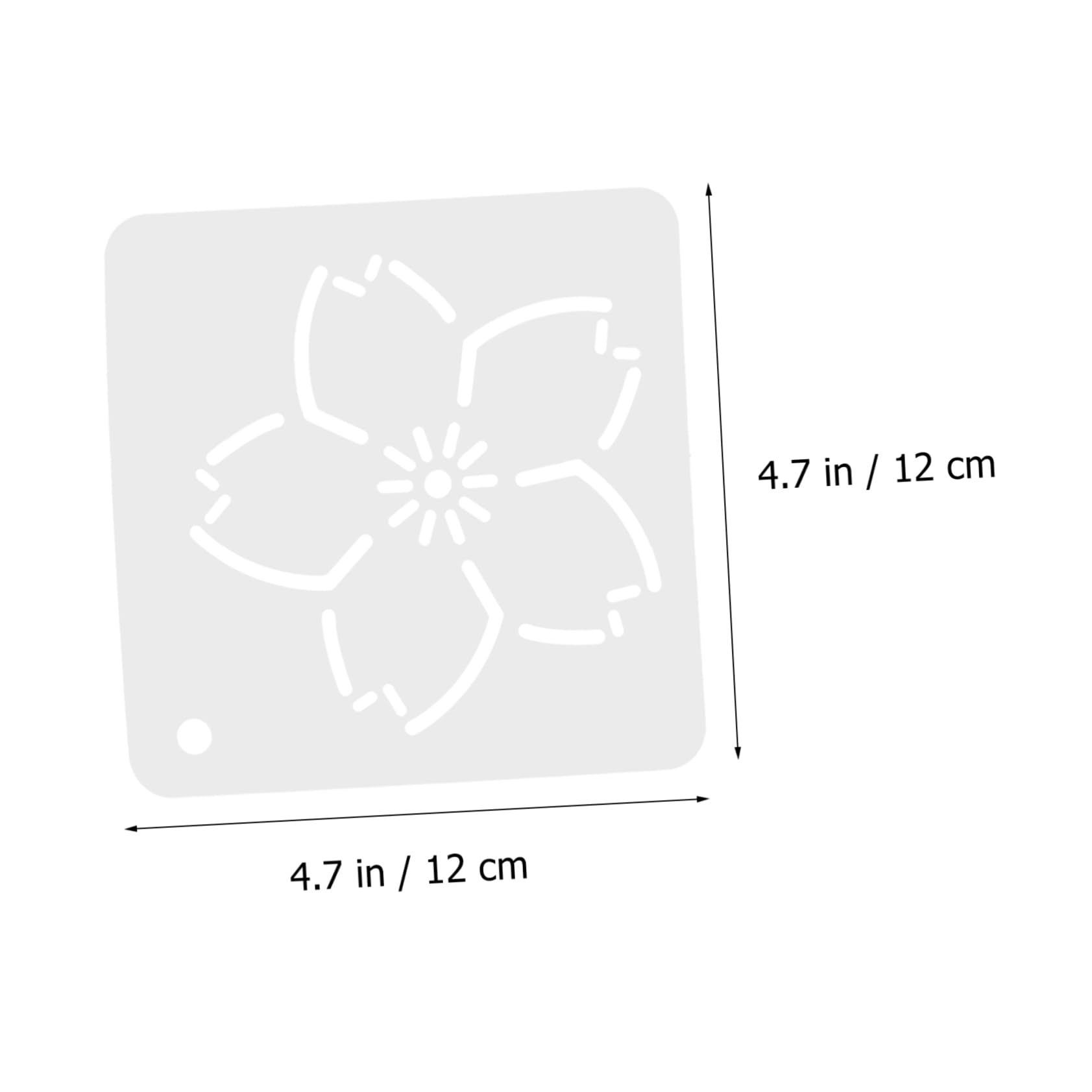 Lurrose 18piezas Plantillas De Acolchado Reutilizables Para Bordado y Patchwork Diseños De Flores Para Aumentar La Creatividad Proyectos De Costura