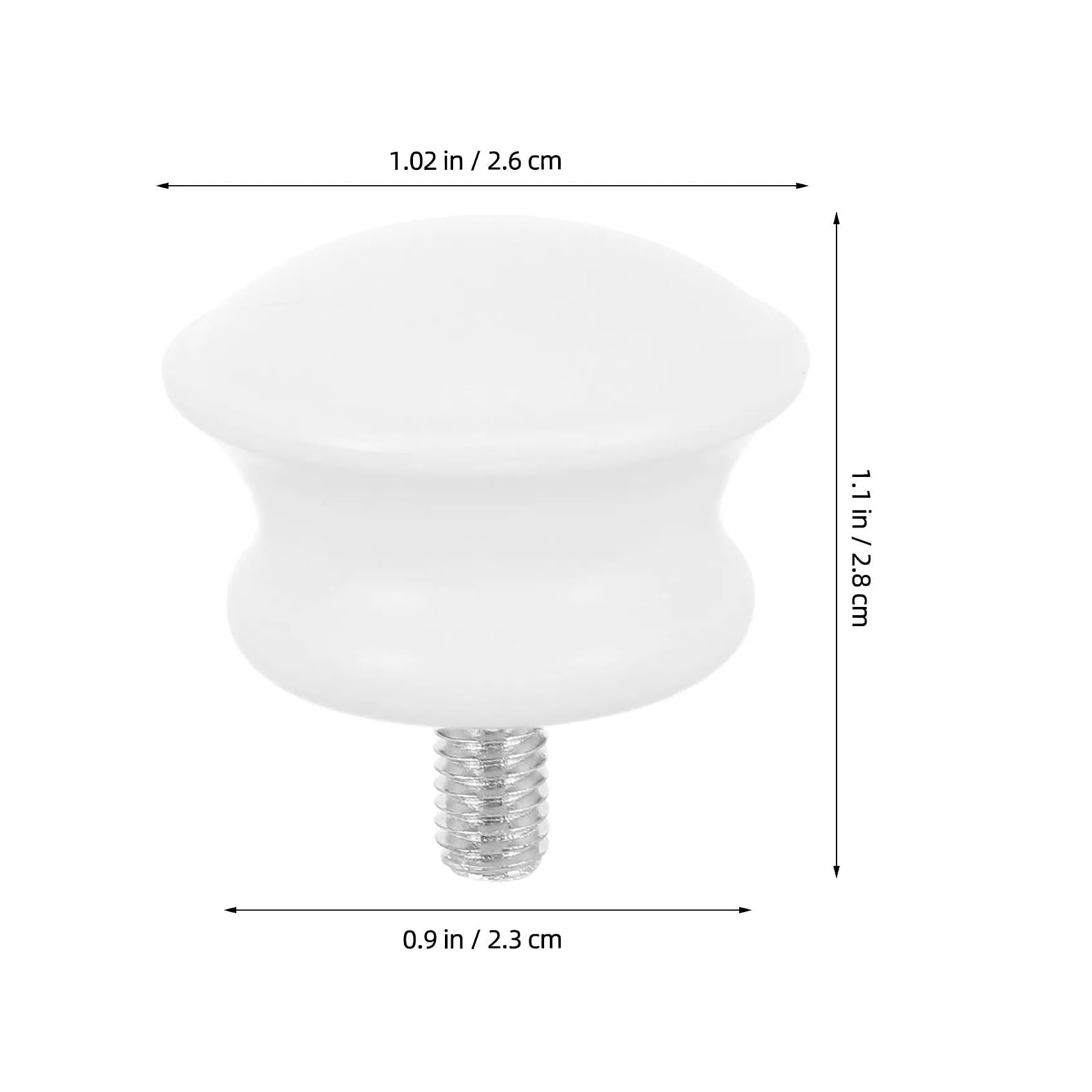 Lot de 6 embouts décoratifs à visser pour tringle à rideaux de 12,7 cm, 20,3 cm, accessoires de tringle à rideaux pour décoration de rideaux