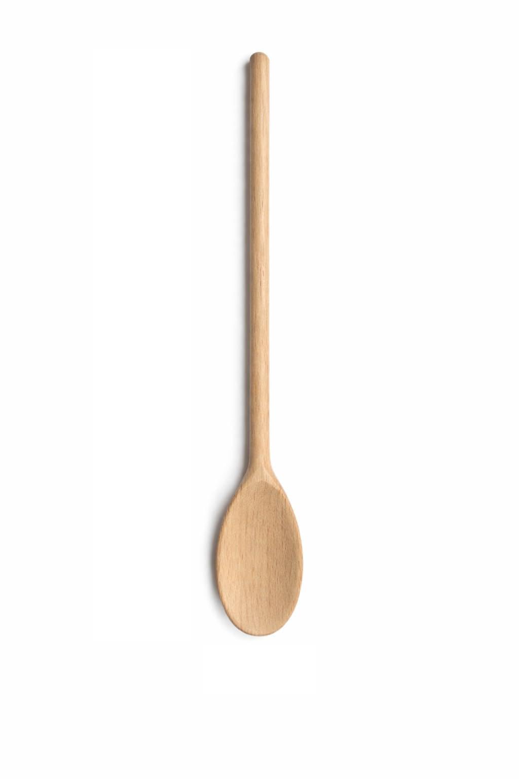 Colher de Pau de Madeira para Cozinha – Colher de Madeira Resistente para Mexer