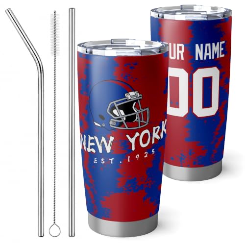Image of ANTKING New York Tumbler 20oz Travel Mug Custom Number Name Gifts
