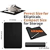 Double-Sided Non-Slip Workout Mat for Elliptical Machine, 23.6 x 17 Stepper Mat for Under Desk Ellipticals & Pedal Exercisers, Stability & Floor Protection, Compatible with Vibration Plate