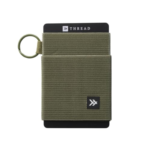Ultra Slim Minimalist Card Holder Wallet for Men and Women - Olive Green Lightweight Design