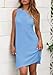 PRETTYGARDEN Women's Crochet Coverups 2025 Summer Resort Swimwear Bathing Suit Knit Cover Up Dress Beach Vacation Clothes (Light Blue,Medium)