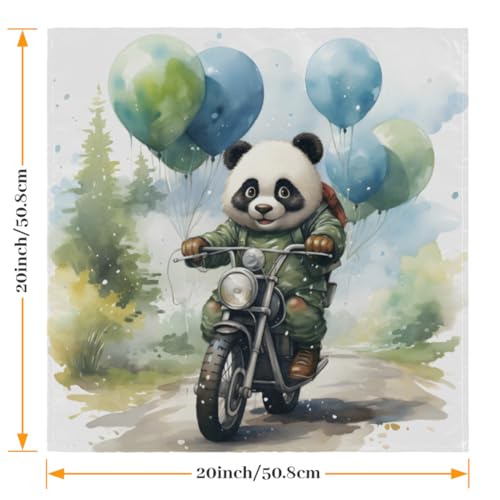 Set de 6 Servilletas de Tela Panda 50.5 x 50.5 cm miniatura 2