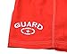 Adoretex Men's Guard Board Shorts Swim Trunks with Mesh Liner, Designed for Guard Uniform Swimwear (MG001) - Red - Large