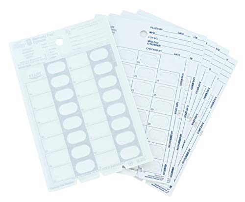 6 Refill Cards For Monthly Cold Seal Blister Pack System (Monthly-Large) #TOP3