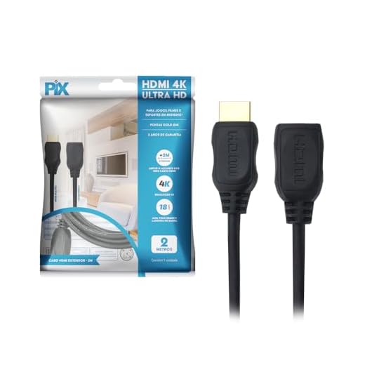 PIX Cabo HDMI 2.0 4K Hdr 19P 2 Metros ULTRAHD 3D