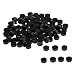 Jili Online 100/Pack Acrylic 6.0mm Guitar Fingerboard Dot Inlay Dots Position Markers Black/White Guitar Parts Luthier Repair - Black