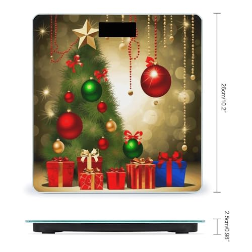 Báscula digital de baño con vidrio templado y pantalla LCD miniatura 2