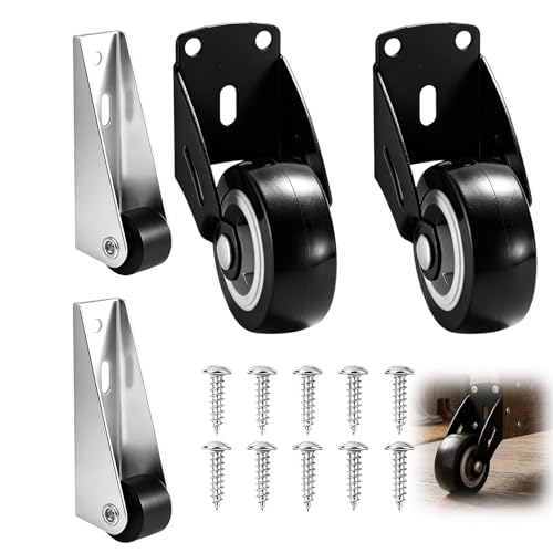 Gate Wheels for Wooden Gates Heavy Duty Caster Wheels and Fence Roller Set of Four Durable Construction with Smooth Rolling Performance for Various Gate Applications Easy Installation with Standard