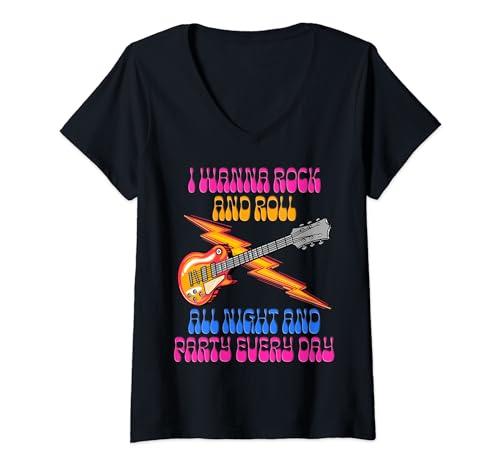 Party Anthem: Rock and Roll Lifestyle V-Neck T-Shirt