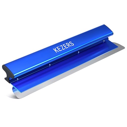KEZERS 32' /80 cm Skimming Blade, 0.3mm Stainless Steel Blade, Smoothing & Knockdown Drywall Knife