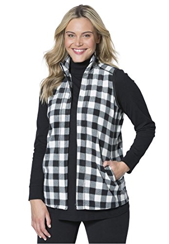 Woman Within Women's Plus Size Vest in Fleece