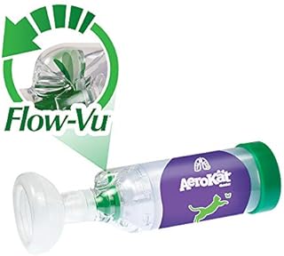 The Original AEROKAT* Feline Aerosol Chamber Inhaler Spacer for Cats and Kittens with Exclusive FLOW-VU* Indicator