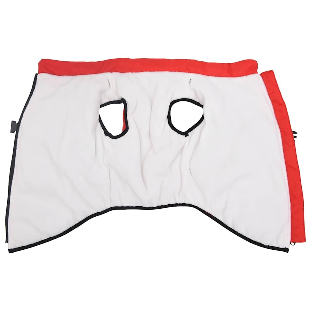 Cappotto per cani con imbracatura integrata impermeabile riflettente rosso L68, poliestere con pile, regolabile per inverno ed esterno, anello a D sicuro, comodo in caso di pioggia e neve