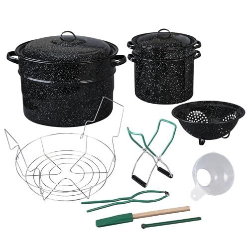Granite Ware Enamel-on-steel 12-Piece Canner Kit, Includes 21.5 q...