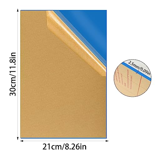 TSKDKIT Acrylic Sheet A4 Plastic Sheet Blue Plastic Sheet Craft Acrylic