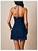 Floerns Women's Y2k Denim Dress Sleeveless Halter Neck Open Back Going Out Mini Dresses Medium Wash Large