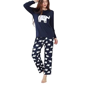 DiaryLook Soft Pyjamas for Women, Long Sleeve Womens Pyjamas Sets Sleepwear, Pjs for Ladies Sets UK Size Pyjamas…