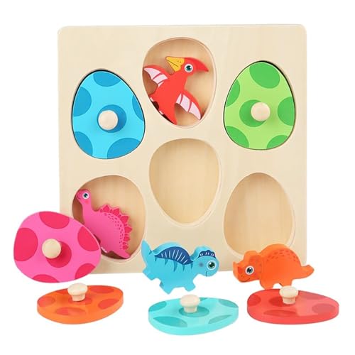 Baby Holzform Puzzles, Kinder Greifpuzzle, Montessori Spielzeug, Holzpuzzle...