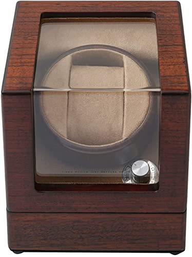 Agitador de relojes automáticos para evitar desajustes con caja de madera y felpa 2